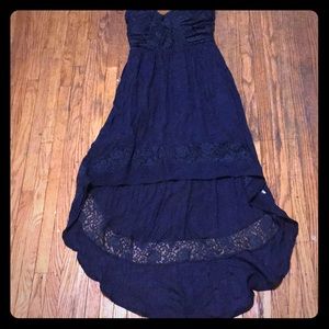 Navy Strapless country dress